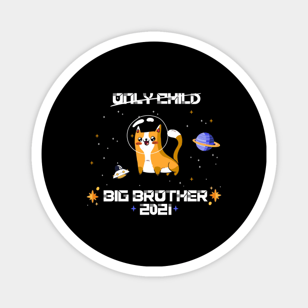 big brother 2021 cat astronaut pregancy announcement Magnet by alpmedia